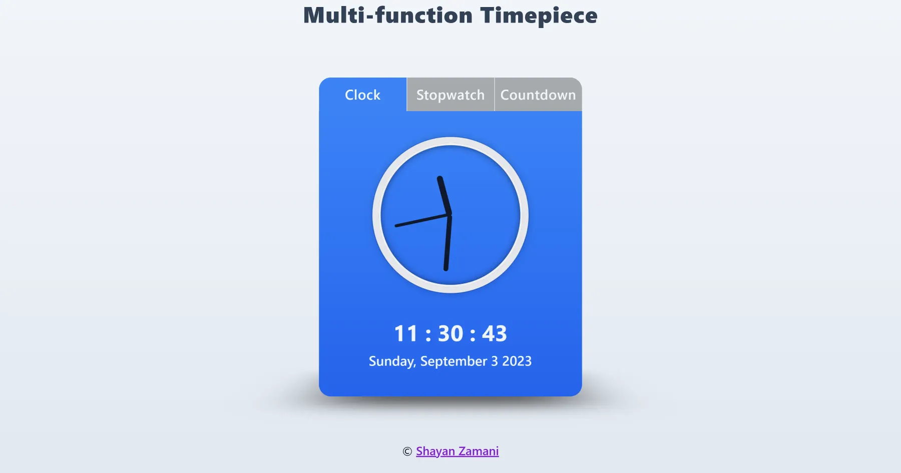multi function timepiece